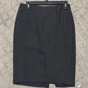 LOFT Charcoal Pencil Skirt